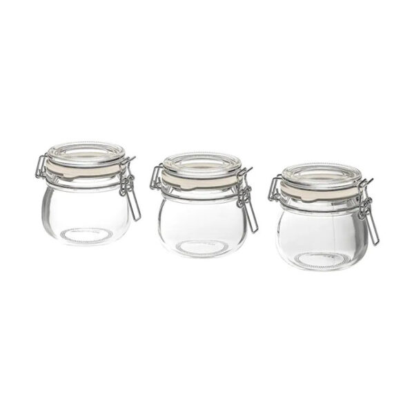 Jar with lid - set of 3-img