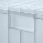 PANSARTAX Storage box with lid, transparent grey-blue, - Image 7