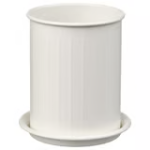 VÄLVÅRDAD Cutlery stand, white/galvanised, 13 cm - Image 2