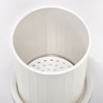 VÄLVÅRDAD Cutlery stand, white/galvanised, 13 cm - Image 3